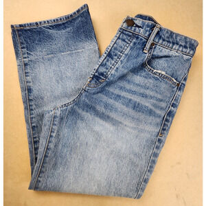 a.n.a Highest Rise Ankle Straight Jeans 4P Denim
